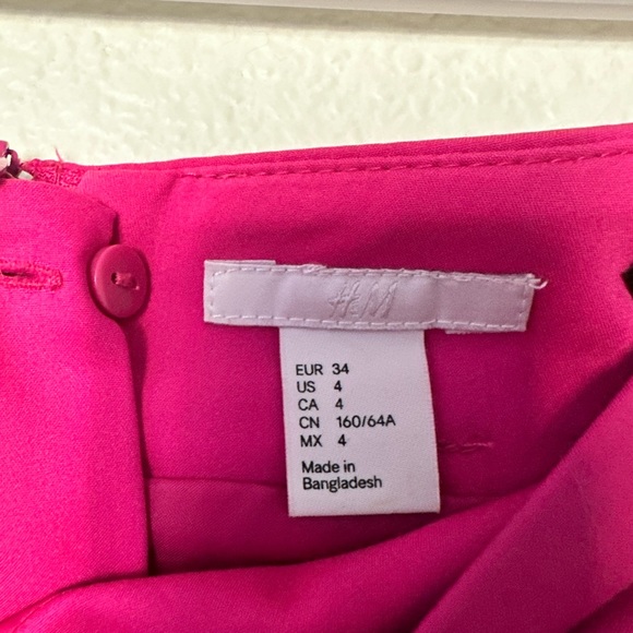 H&M Pink Pencil Business skirt size 4 - Picture 3 of 3